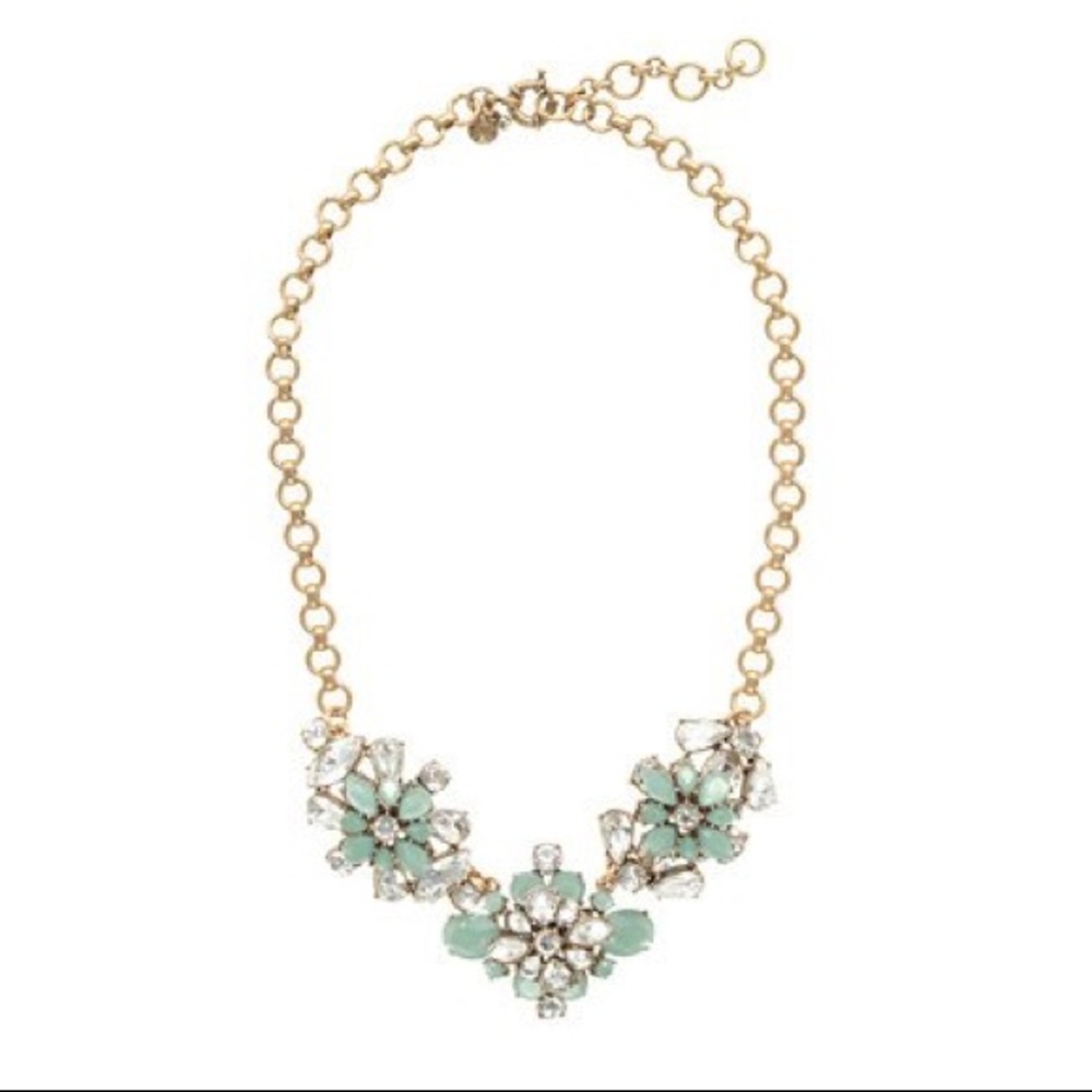 J.Crew Factory wildflower crystal necklace